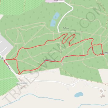 Eden trail, distance, elevation, map, profile, GPS track